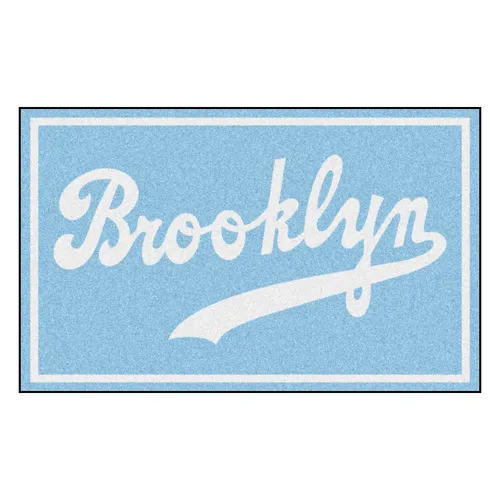 Fan Mats Brooklyn Dodgers 4Ft. X 6Ft. Plush Area Rug