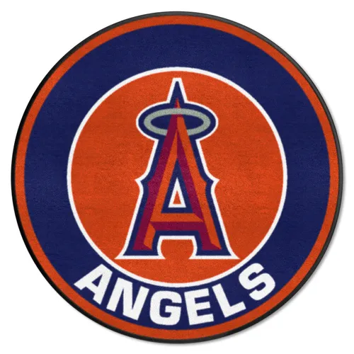 Fan Mats Los Angeles Angels Roundel Rug - 27In. Diameter