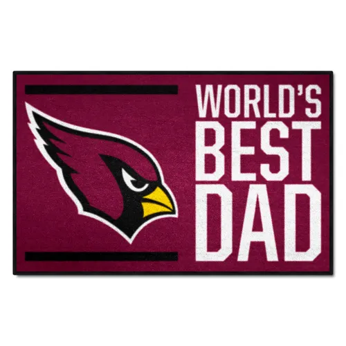 Fan Mats Arizona Cardinals Starter Accent Rug - 19In. X 30In. World's Best Dad Starter Mat