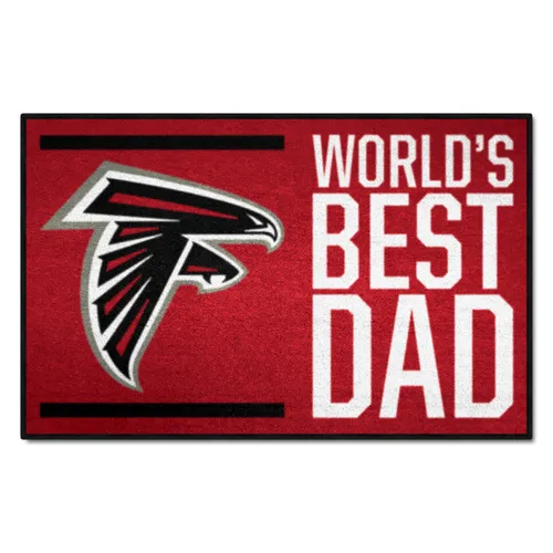 Fan Mats Atlanta Falcons Starter Accent Rug - 19In. X 30In. World's Best Dad Starter Mat