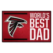 Fan Mats Atlanta Falcons Starter Accent Rug - 19In. X 30In. World's Best Dad Starter Mat