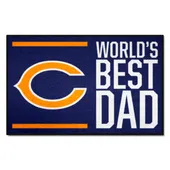 Fan Mats Chicago Bears Starter Accent Rug - 19In. X 30In. World's Best Dad Starter Mat