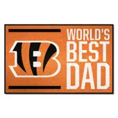 Fan Mats Cincinnati Bengals Starter Accent Rug - 19In. X 30In. World's Best Dad Starter Mat