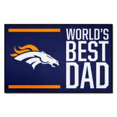 Fan Mats Denver Broncos Starter Accent Rug - 19In. X 30In. World's Best Dad Starter Mat