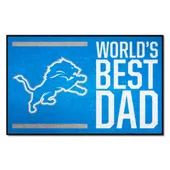 Fan Mats Detroit Lions Starter Accent Rug - 19In. X 30In. World's Best Dad Starter Mat