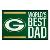 Fan Mats Green Bay Packers Starter Accent Rug - 19In. X 30In. World's Best Dad Starter Mat