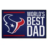 Fan Mats Houston Texans Starter Accent Rug - 19In. X 30In. World's Best Dad Starter Mat