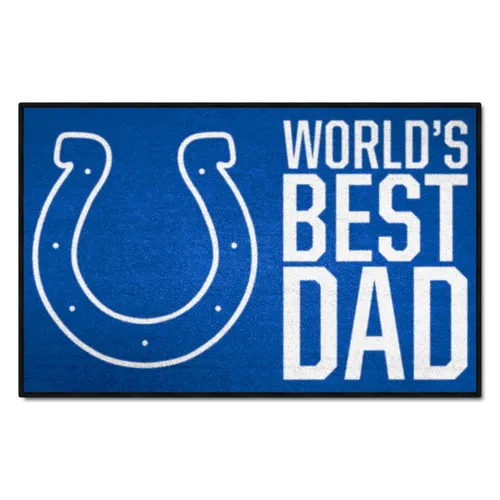 Fan Mats Indianapolis Colts Starter Accent Rug - 19In. X 30In. World's Best Dad Starter Mat