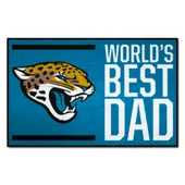 Fan Mats Jacksonville Jaguars Starter Accent Rug - 19In. X 30In. World's Best Dad Starter Mat