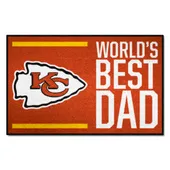 Fan Mats Kansas City Chiefs Starter Accent Rug - 19In. X 30In. World's Best Dad Starter Mat