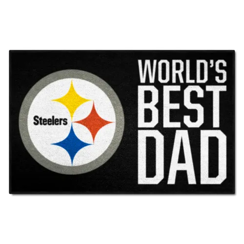 Fan Mats Pittsburgh Steelers Starter Accent Rug - 19In. X 30In. World's Best Dad Starter Mat