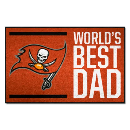 Fan Mats Tampa Bay Buccaneers Starter Accent Rug - 19In. X 30In. World's Best Dad Starter Mat