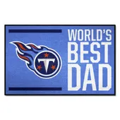 Fan Mats Tennessee Titans Starter Accent Rug - 19In. X 30In. World's Best Dad Starter Mat