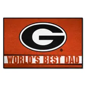 Fan Mats Georgia Bulldogs Starter Accent Rug - 19In. X 30In. World's Best Dad Starter Mat