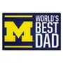 Fan Mats Michigan Wolverines Starter Accent Rug - 19In. X 30In. World's Best Dad Starter Mat
