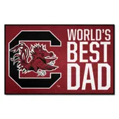 Fan Mats South Carolina Gamecocks Starter Accent Rug - 19In. X 30In. World's Best Dad Starter Mat