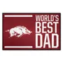 Fan Mats Arkansas Razorbacks Starter Accent Rug - 19In. X 30In. World's Best Dad Starter Mat