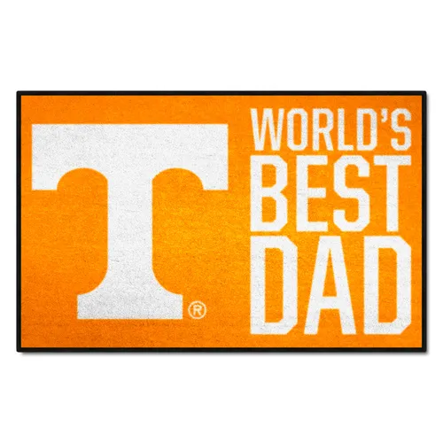 Fan Mats Tennessee Volunteers Starter Accent Rug - 19In. X 30In. World's Best Dad Starter Mat