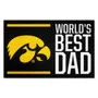 Fan Mats Iowa Hawkeyes Starter Accent Rug - 19In. X 30In. World's Best Dad Starter Mat