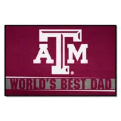 Fan Mats Texas A&M Aggies Starter Accent Rug - 19In. X 30In. World's Best Dad Starter Mat