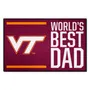 Fan Mats Virginia Tech Hokies Starter Accent Rug - 19In. X 30In. World's Best Dad Starter Mat