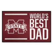 Fan Mats Mississippi State Bulldogs Starter Accent Rug - 19In. X 30In. World's Best Dad Starter Mat