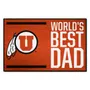 Fan Mats Utah Utes Starter Accent Rug - 19In. X 30In. World's Best Dad Starter Mat
