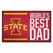 Fan Mats Iowa State Cyclones Starter Accent Rug - 19In. X 30In. World's Best Dad Starter Mat