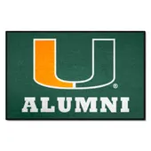 Fan Mats Miami Hurricanes Starter Accent Rug - 19In. X 30In. Alumni Starter Mat