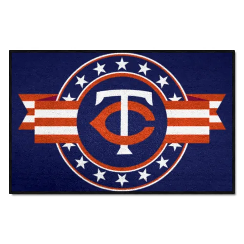 Fan Mats Minnesota Twins Starter Accent Rug - 19In. X 30In. Patriotic Starter Mat