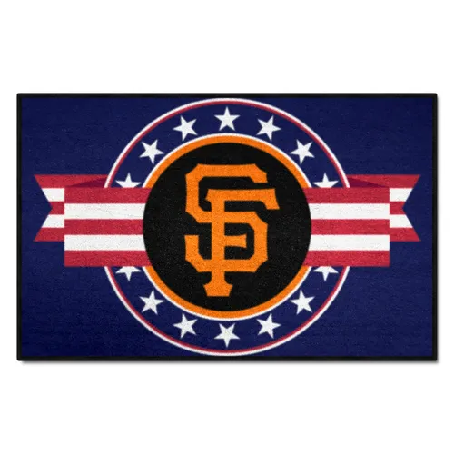 Fan Mats San Francisco Giants Starter Accent Rug - 19In. X 30In. Patriotic Starter Mat