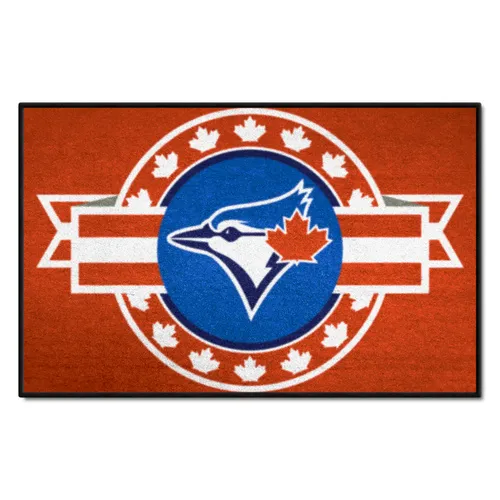 Fan Mats Toronto Blue Jays Starter Accent Rug - 19In. X 30In. Patriotic Starter Mat