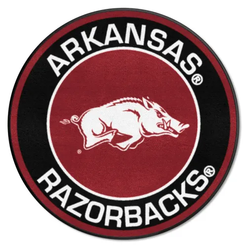 Fan Mats Arkansas Razorbacks Roundel Rug - 27In. Diameter