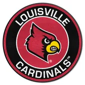 Fan Mats Louisville Cardinals Roundel Rug - 27In. Diameter