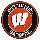 Fan Mats Wisconsin Badgers Roundel Rug - 27In. Diameter