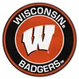 Fan Mats Wisconsin Badgers Roundel Rug - 27In. Diameter