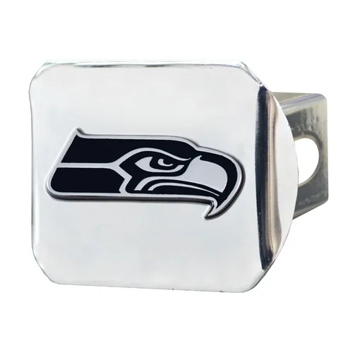 Fan Mats Seattle Seahawks Chrome Metal Hitch Cover With Chrome Metal 3D Emblem