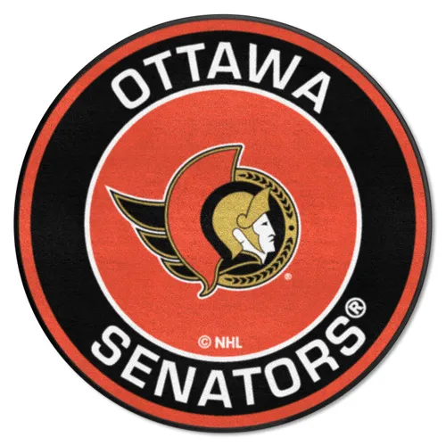 Fan Mats Ottawa Senators Roundel Rug - 27In. Diameter