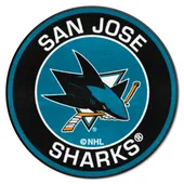 Fan Mats San Jose Sharks Roundel Rug - 27In. Diameter