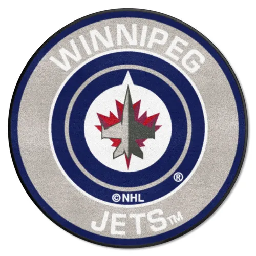 Fan Mats Winnipeg Jets Roundel Rug - 27In. Diameter