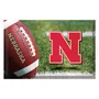 Fan Mats Nebraska Cornhuskers Rubber Scraper Door Mat