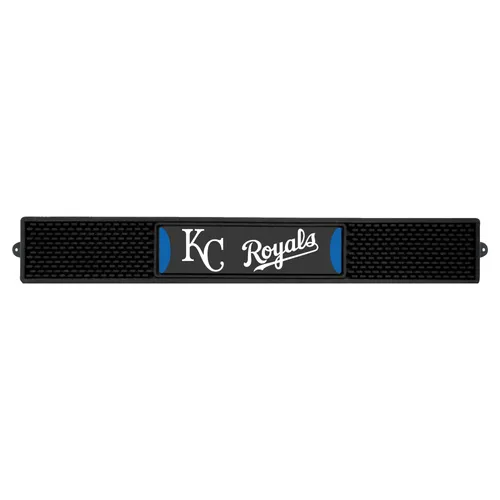 Fan Mats Kansas City Royals Bar Drink Mat - 3.25In. X 24In.