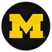 Fan Mats Michigan Wolverines Hockey Puck Rug - 27In. Diameter