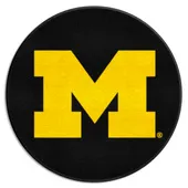 Fan Mats Michigan Wolverines Hockey Puck Rug - 27In. Diameter