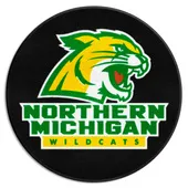 Fan Mats Northern Michigan Wildcats Hockey Puck Rug - 27In. Diameter