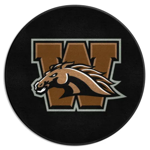 Fan Mats Western Michigan Broncos Hockey Puck Rug - 27In. Diameter