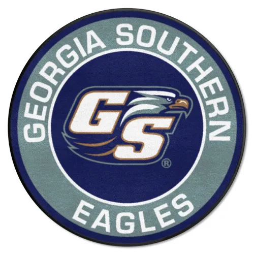 Fan Mats Georgia Southern Eagles Roundel Rug - 27In. Diameter