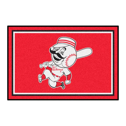 Fan Mats Cincinnati Reds 4Ft. X 6Ft. Plush Area Rug