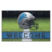 Fan Mats Detroit Lions Rubber Door Mat - 18In. X 30In.