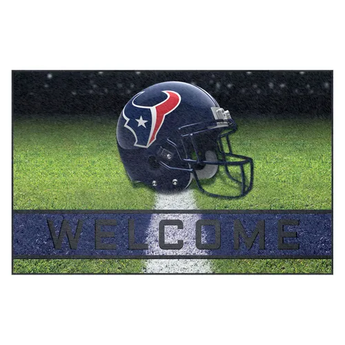 Fan Mats Houston Texans Rubber Door Mat - 18In. X 30In.